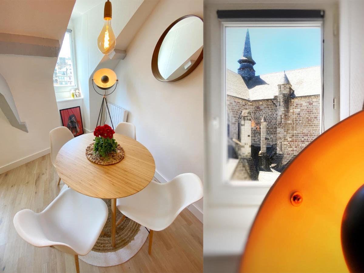 סן-בריו Marie Et Brieuc _ Duplex Lumineux Colore Atypique Face Cathedrale מראה חיצוני תמונה
