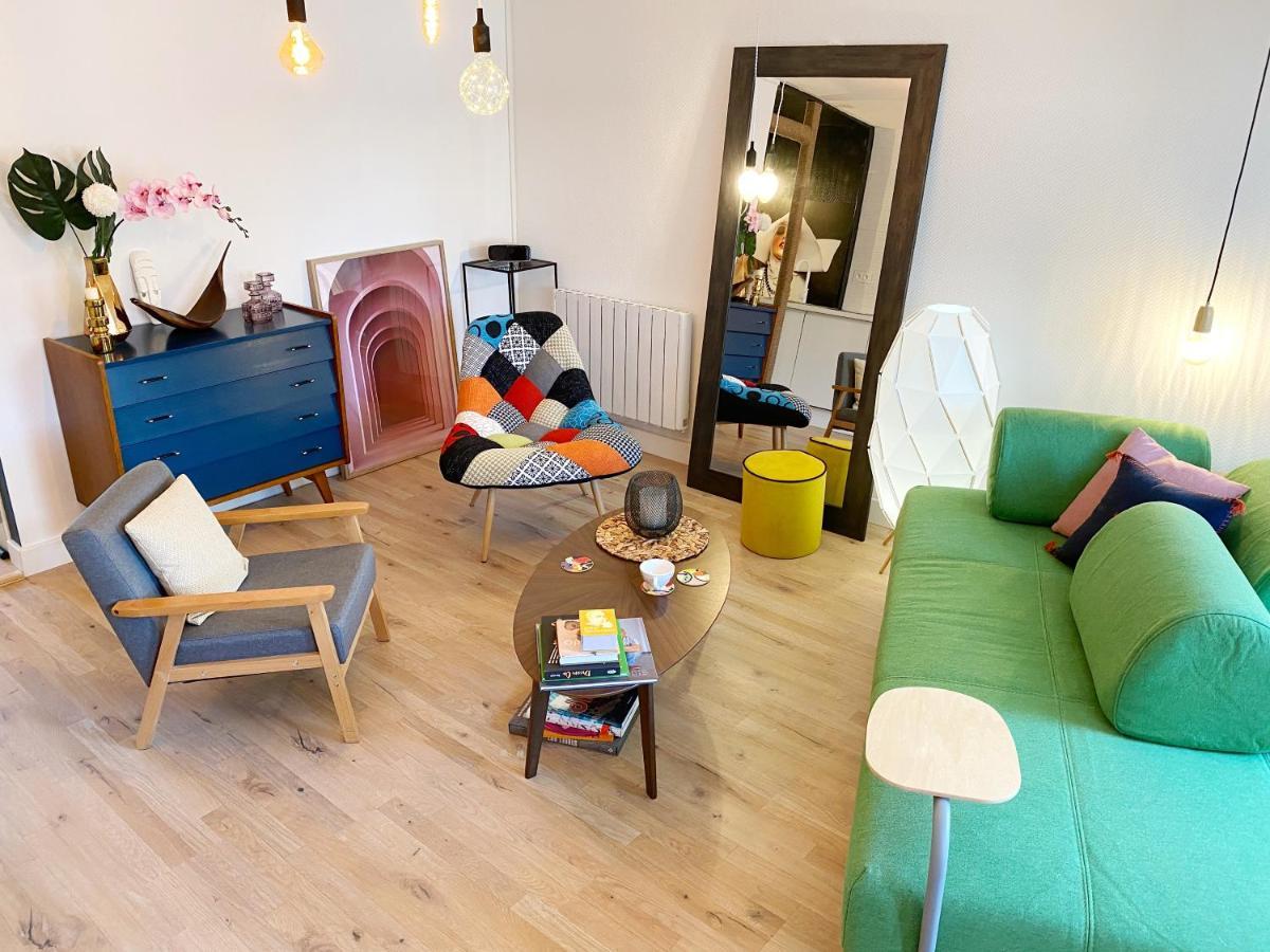 סן-בריו Marie Et Brieuc _ Duplex Lumineux Colore Atypique Face Cathedrale מראה חיצוני תמונה